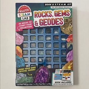 Klutz STEAM Lab Rocks, Gems & Geodes Kit